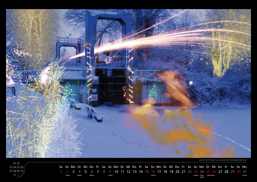 Viele Festtage vollenden Feuerwerktag | Many holidays result a fireworkday